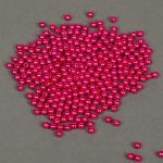 Бусины пластик (перламутр) ⌀6 мм, цв.014 малина, уп.500г (4838 шт), Magic4Hobby