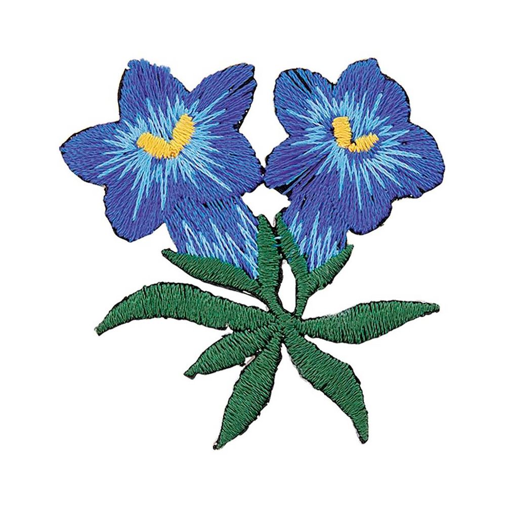 Термоаппликация Горечавка цв. синий, Prym