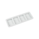 Форма силиконовая для пирожных 27.7х10х2.3 см, прямоугольные -4 ячейки, S-Chief SPC-0316