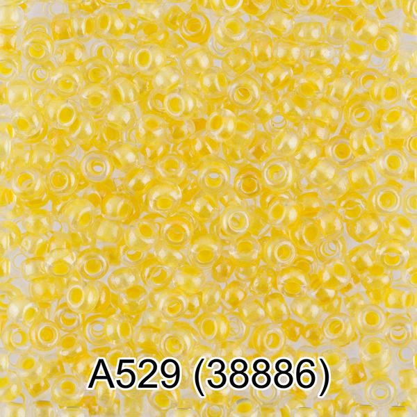 Бисер Gamma 10/0 (2.3 мм), 150 г (10х5 г), А529 желтый, 38886, круглый 1