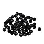 Бусины пластик ⌀10 мм, 50±2 шт, №02 черный, Zlatka PB-3