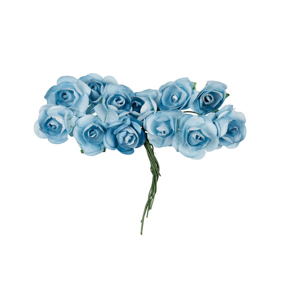 Цветы декоративные 6х12 шт, 44 Голубая бездна (голубой), Mr.Painter PFE-15