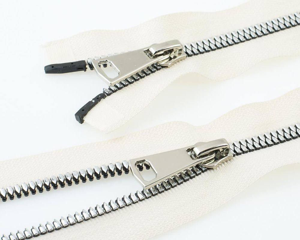 Молния трактор Т5 (5 мм) 2 зам., разъем., 90 см, никель, цв. D123 бежевый, MaxZipper Premium, 1 шт /TOS/