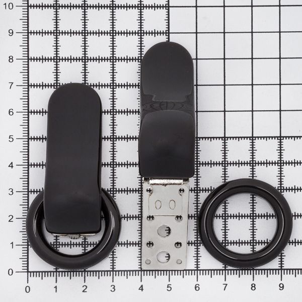 Крючок шубный PQ 55 мм, 4 шт, коричневый