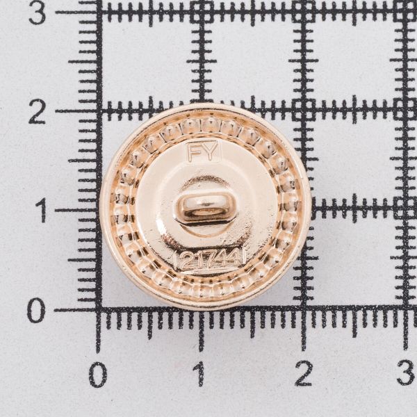 Пуговицы на ножке 32L=20 мм, металл, Gold (золотой), 10 шт, MP15