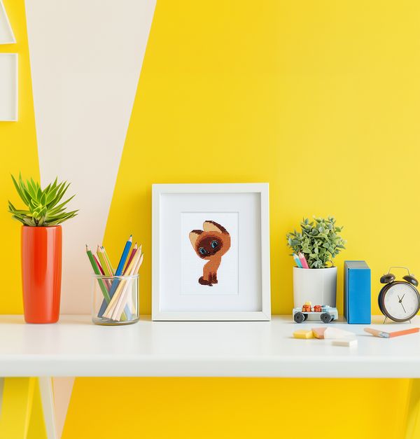 Набор для вышивания нитками Klart, Союзмультфильм. Котенок Гав, 8.5х12 см