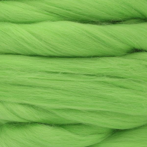 Шерсть для валяния Троицкая п/тонкая 1х100 г (до 29 мкр), 3298 яркий салат