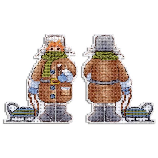 Набор для вышивания нитками МП Студия, Советские ребята. Миша 11х9 см