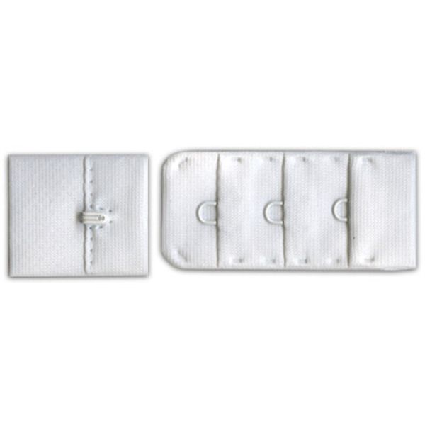 Застежки для бюстгальтера текстильные 25 мм, 50 шт, нейлон, белый, Blitz ZB25-13