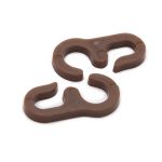 Крючки шторные для карниза 29 мм, LF-300, цв.коричневый (100 шт/уп)