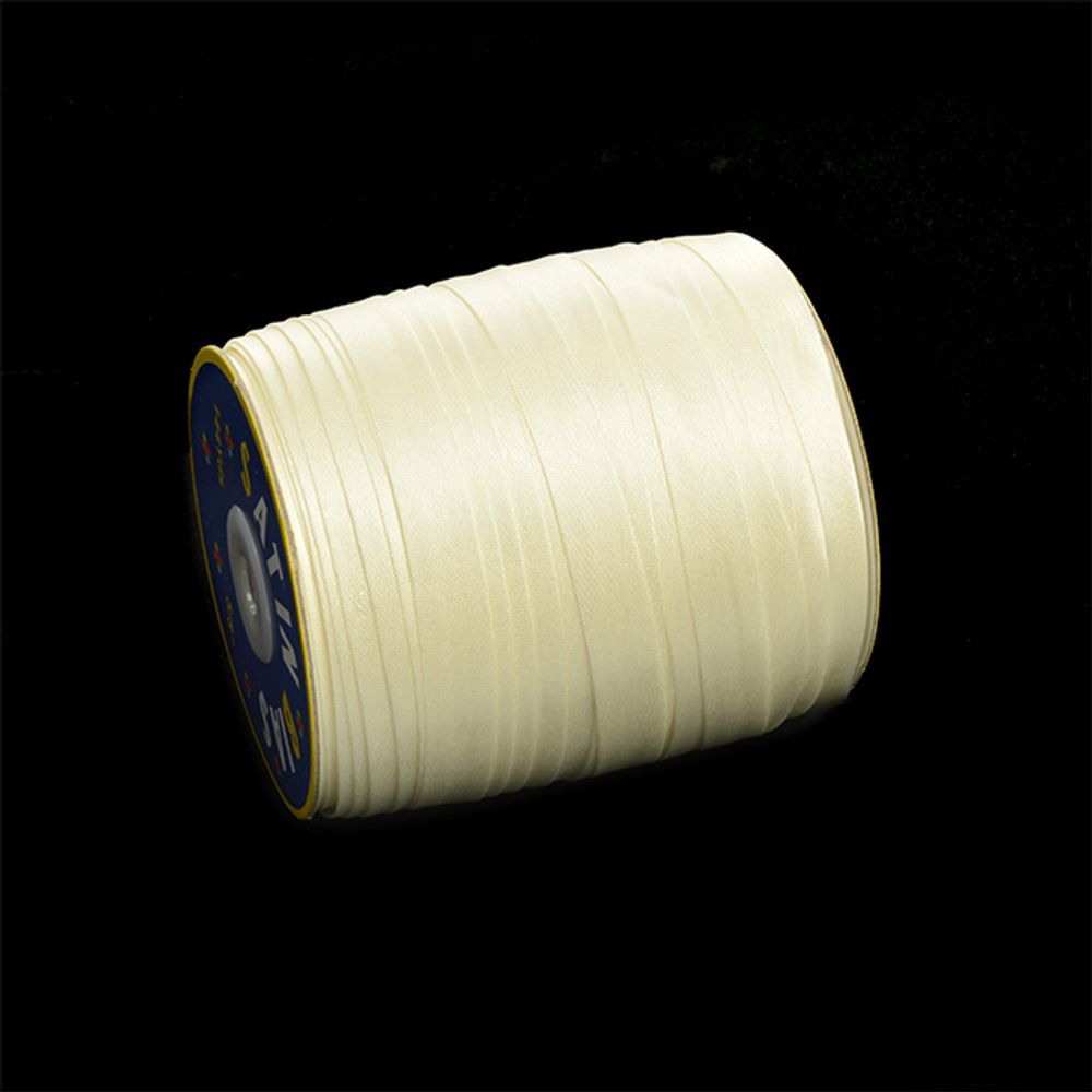 Косая бейка атласная 15 мм / 132±1 метра, BS, 597636, цв.F306 св.бежевый