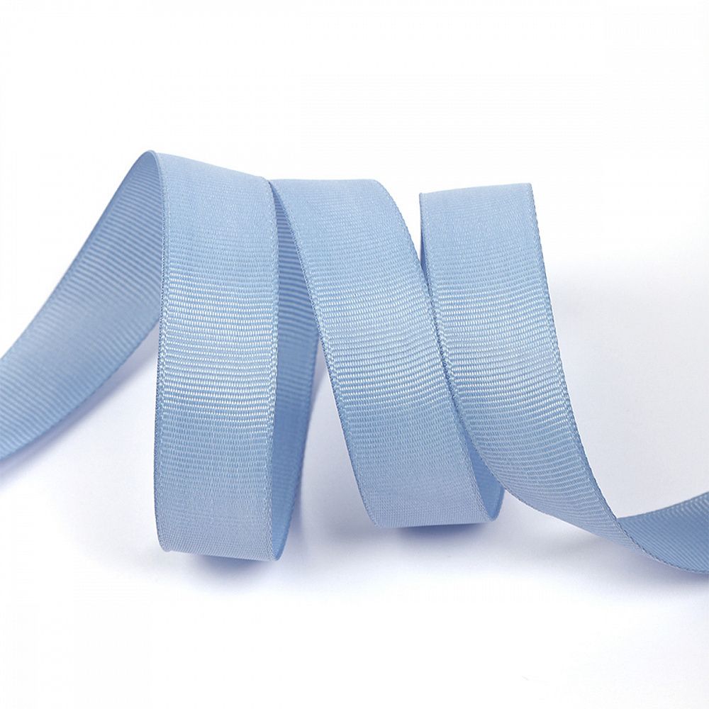 Лента репсовая (в рубчик) 20.0 мм, 332 голубой уп.27,4м