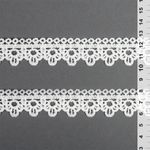 Кружево гипюр (плетёное) 20 мм, матовая нить TBY.0404, цв.белый уп.13.71м, Kruzhevo