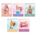 Тетрадь ученическая общая, твин лак A5 60 л. на скобе 65 г/м², белизна 100% 10 шт клетка, 01520 Между нами, девочками, Светоч Т201