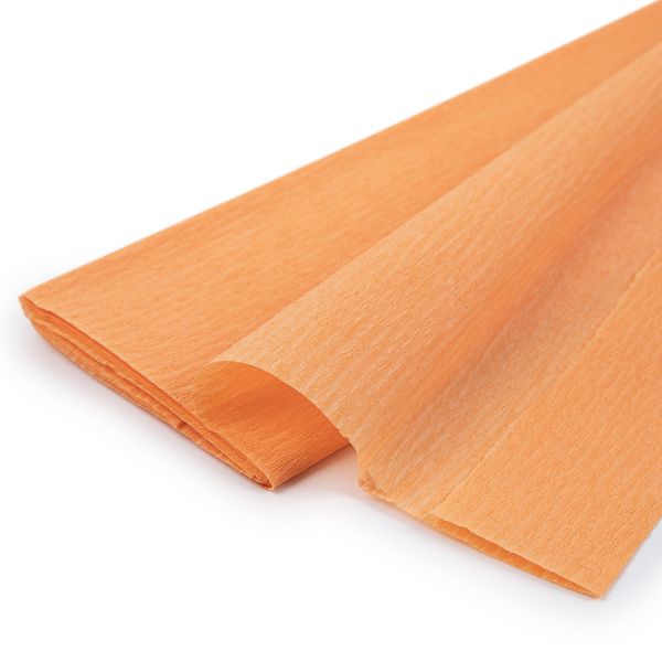 Крепированная бумага 20 г/м², 50 см / 2 метра, 5 шт, 704 персиковый, Blumentag REP-43