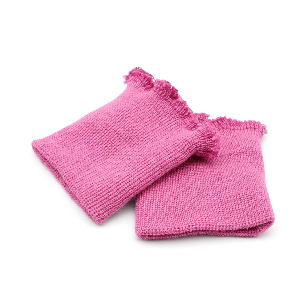 Манжеты трикотажные 6.0х7.0 см, 1 пара, тонкие малые 14 кл, 1х1, 342/8 камелия, розовый цикламен