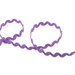 Тесьма отделочная зигзаг 9 мм, / 20 метров, сиреневый, Blitz
