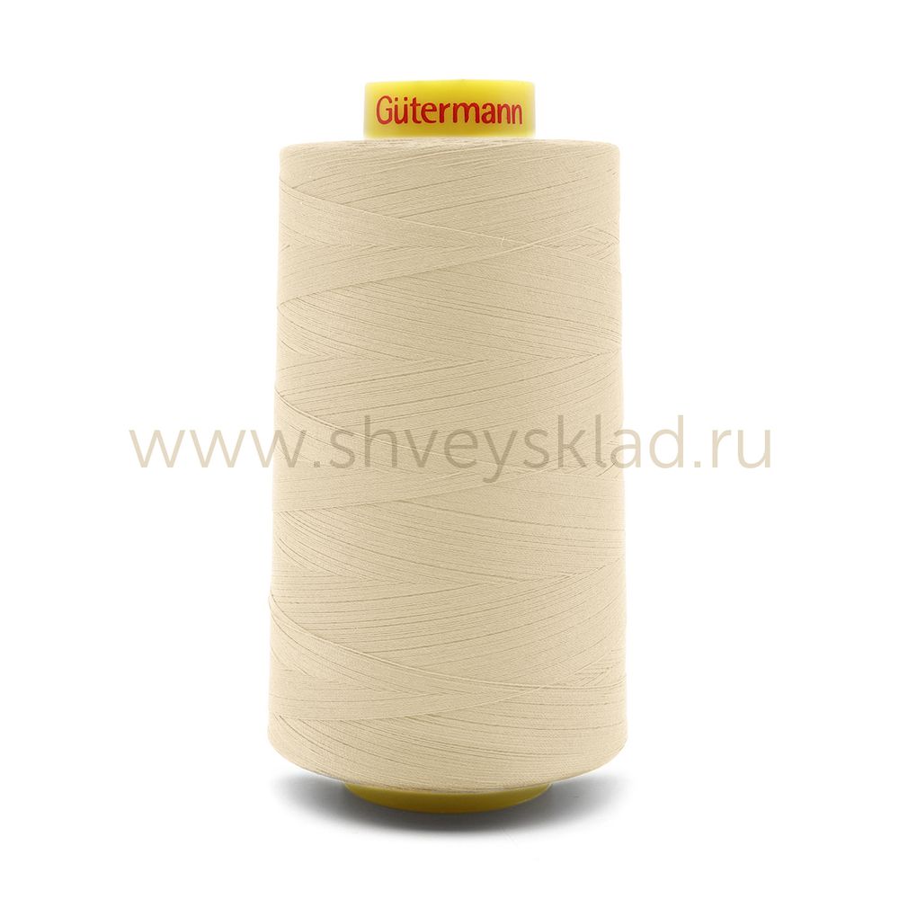 Нитка универсальная Gutermann Mara 120/2, 5000 м, 700185, 414 св.кремово-бежевый, 1 катушка