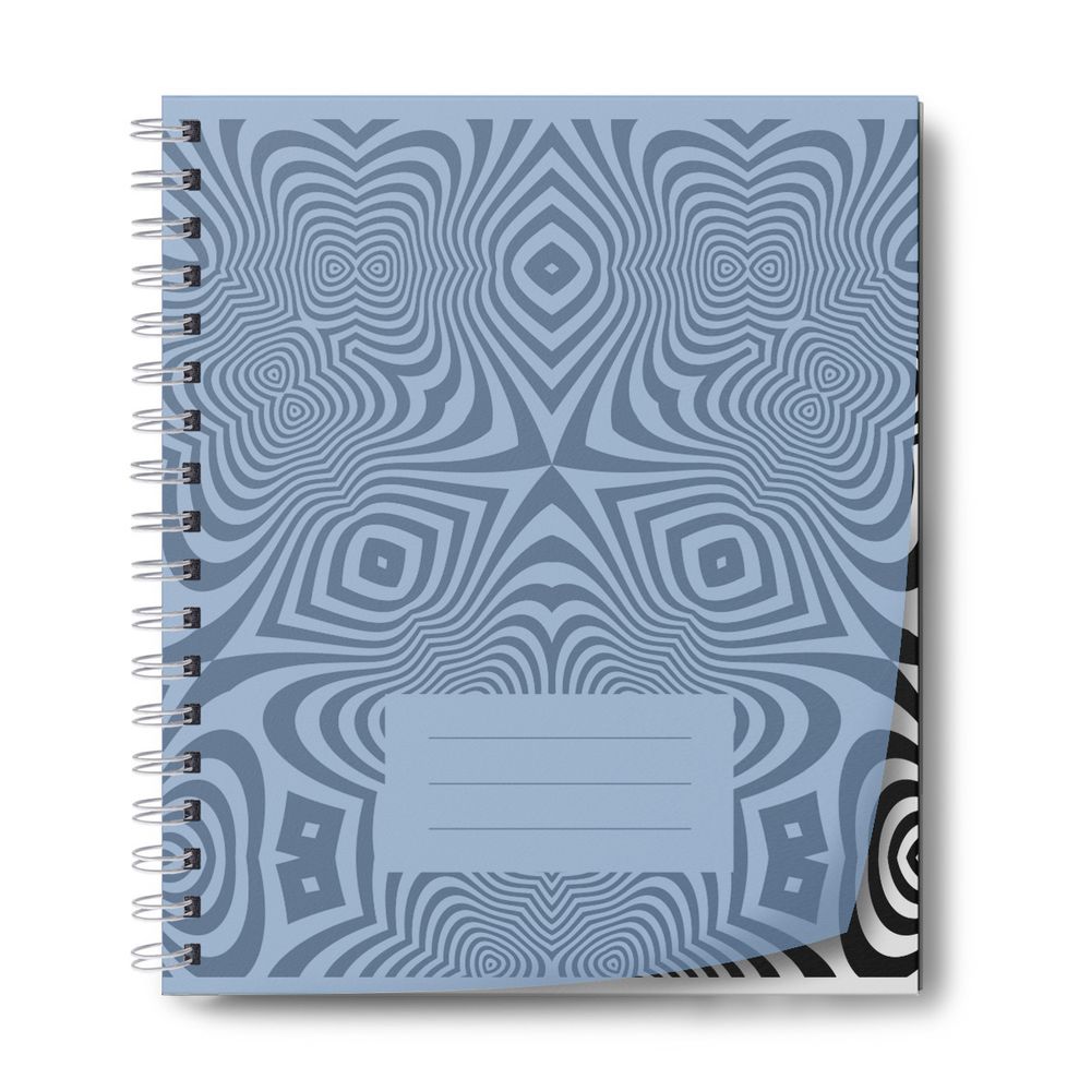 Тетрадь общая с пластик. обложкой, ч/б запечат. титульн. лист, 180 мкр, Pastel A5+ 60 л. на гребне 65 г/м², белизна 100%, 4 шт, клетка, 000666 Васильковая, Светоч ТЕТ60-001