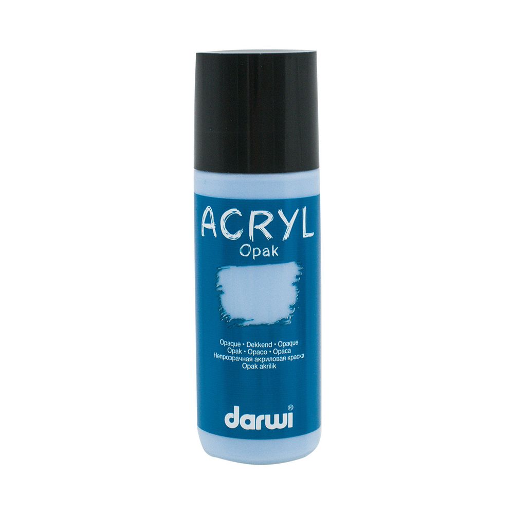 Краска акриловая Darwi Opak, 80мл, укрывистая, 223 Сине-серый