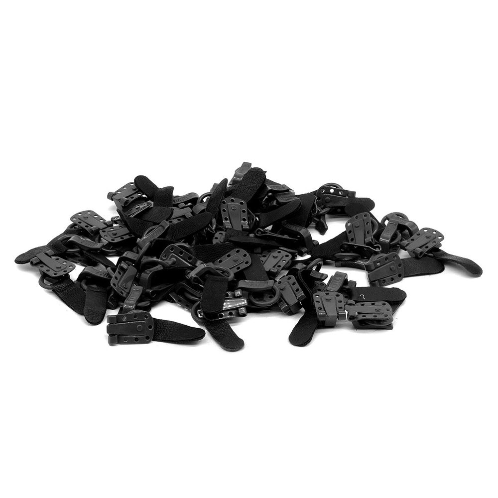 Крючок шубный Amii 50 мм, RAL 9005, 50 шт, черный