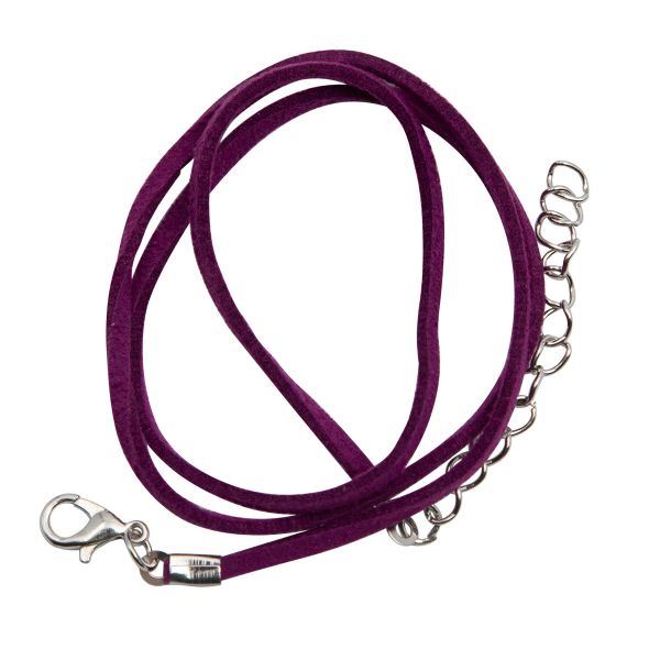 Шнур с замком замшевый, 2мм, 45см. Astra&Craft (6066 фуксия), 65237