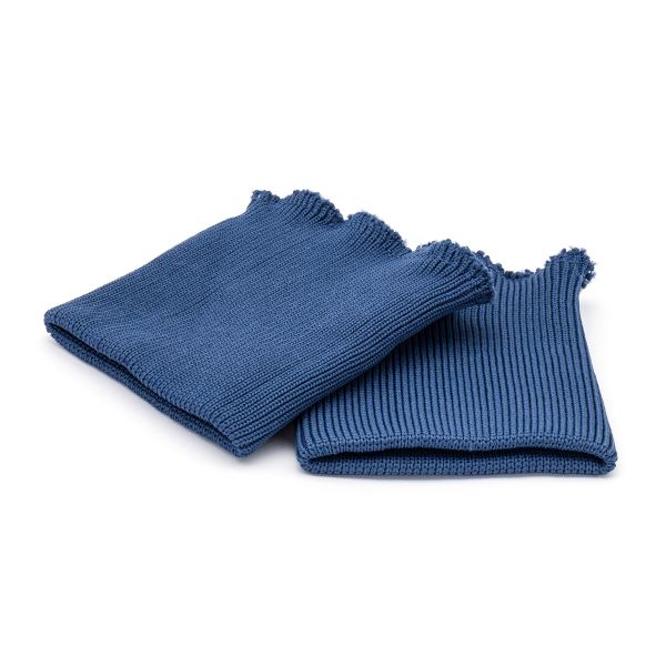 Манжеты трикотажные 9.0х9.5 см, 1 пара, средней плотности 14 кл, 1х1, 8102 синий