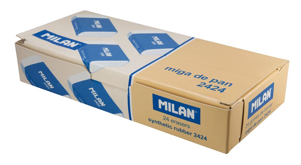 Мягкий ластик из синтетического каучука 2424 3,9х2,3х1,3 см, 24 шт, CMM2424, Milan