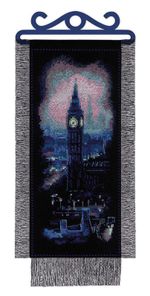 Набор для вышивания нитками Риолис, Ночной Лондон 15х31 см