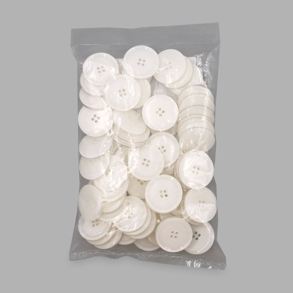 Пуговицы 4 прокола 34L, (col.A (белый)), 72 шт