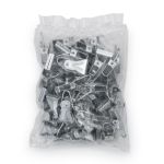 Зажим для штор 28 мм, без кольца металлический ДС, 50 шт