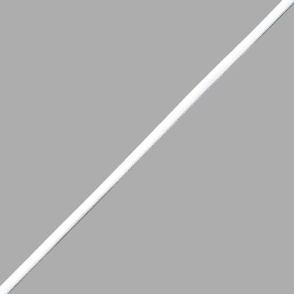 Шнур кожа искусственная ⌀2.5 мм / 100 метров, матовый, белый