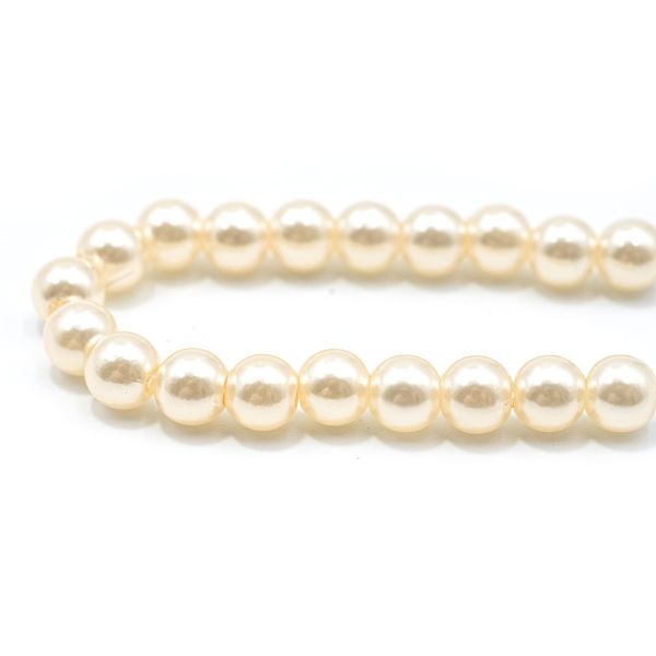 Бусины пластик (жемчуг) ⌀6 мм, 25 г, Astra&Craft, 005 NL бежевый