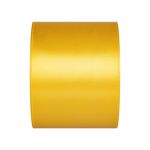 Лента атласная 1-сторонняя 75.0 мм / 33±2 метра, №020 желтый, в термоплёнке, Gamma
