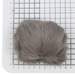 Помпон из искусственного меха 100 мм, кролик, 2 шт, J мышиный