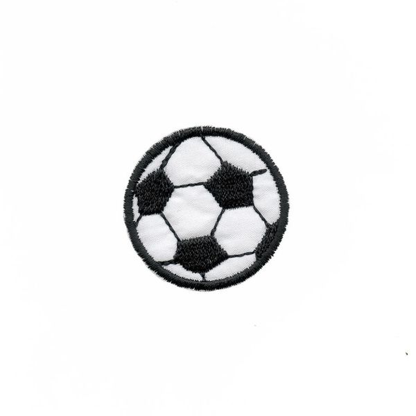 Термоаппликация Мяч, черно-белый, 35х35мм (10 шт), 2190