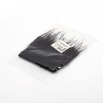 Перья на ленте декоративные Страус FBY-08-100 8см черный уп.2м