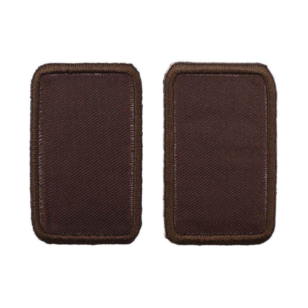 Термоаппликация Прямоугольник 5х3см, уп., 2 шт, цв.коричневый