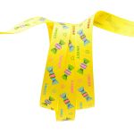 Лента репсовая (в рубчик) PREMIUM Конфетки, 16 мм, 22,5м (A5-052 желтый)