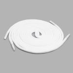 Шнурки круглые с металлическим наконечником 4.0 мм / 150 см, 1 пара (2 шт), белый, 6220-0133