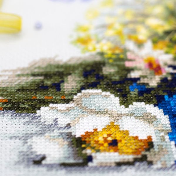 Набор для вышивания нитками Чудесная игла Premium 310-227, Нежный дуэт, 40х25 см