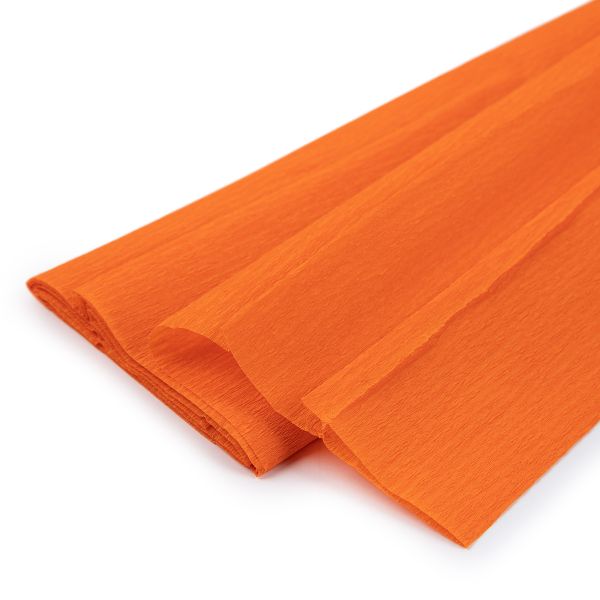 Крепированная бумага 20 г/м², 50 см / 2 метра, 5 шт, 15 т.оранжевый, Blumentag REP-43