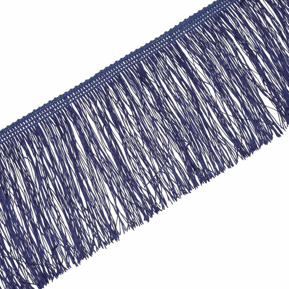 Бахрома отделочная широкая 120.0 мм / 25 метров, нитяная, 919 темно-синий, 0390-0310