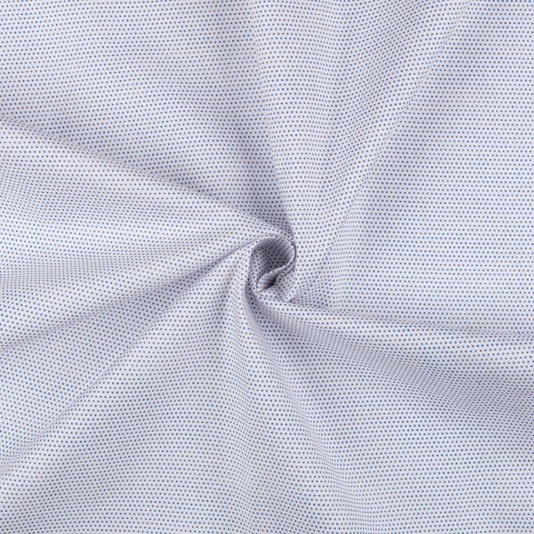 Ткань для пэчворка Peppy Бабушкин сундучок 100х112 см, 140±5 г/м², БС-36 мл.горох бл.бл.розовый/синий