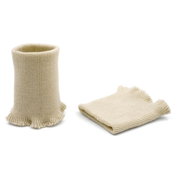 Манжеты трикотажные 8.0х9.5 см, 1 пара, средней плотности 14 кл, 1х1, В-10 кокосовое молоко, молочный