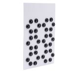 Кнопка пришивная металл ⌀8.2 мм, черный, 36 шт