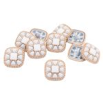 Пуговицы на ножке 28L=18 мм, металл, GD.White (золото-белый), 10 шт, MP07