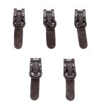 Крючок шубный Amii 50 мм, RAL 8019, 50 шт, т.коричневый