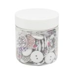 Украшения декоративные пуговицы деревянные Орнаменты №7, 15-18 мм, 100 шт