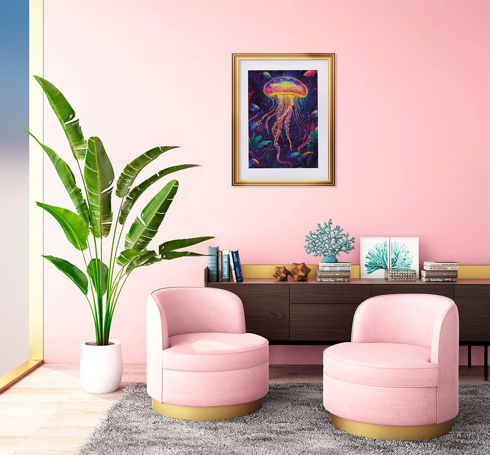 Пазл 500 элементов, PZL-500/92 Неоновая медуза, Фрея